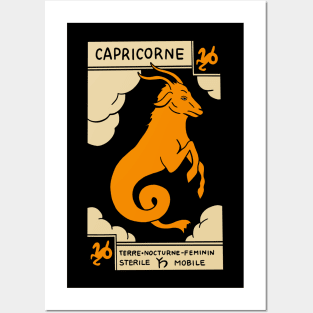 Capricorn Tarot Card - Muchery Vintage Tarot Deck Posters and Art